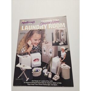 Plastic‎ canvas Fashion Doll Dream Home Laundry Room Craft Book